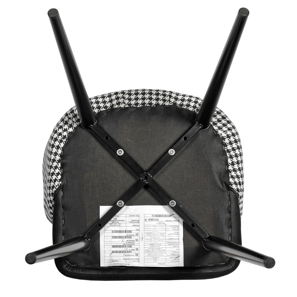 Стул Paola чёрный с жаккардом Bradex Home RF 0262