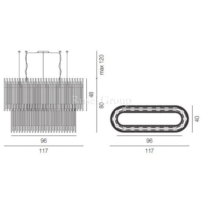 Подвесной светильник Vistosi DIADEMA SP O1