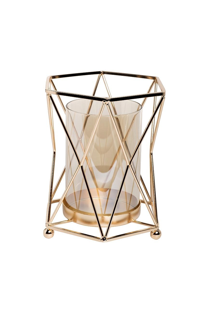 Подсвечник в металлической подставке Garda Decor 55RZ3630L