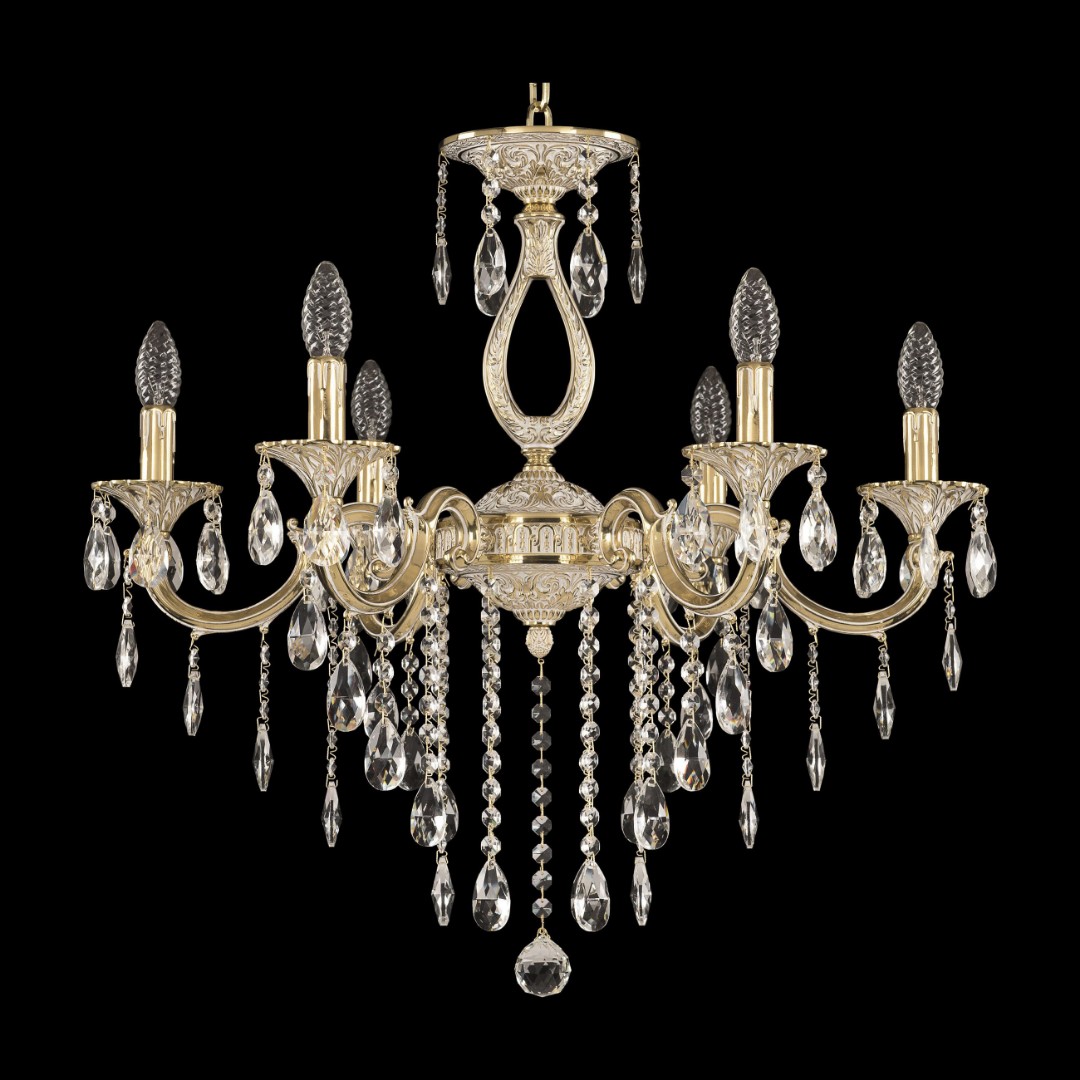 Люстра бронзовая с хрусталём 72301/6/210 B GW