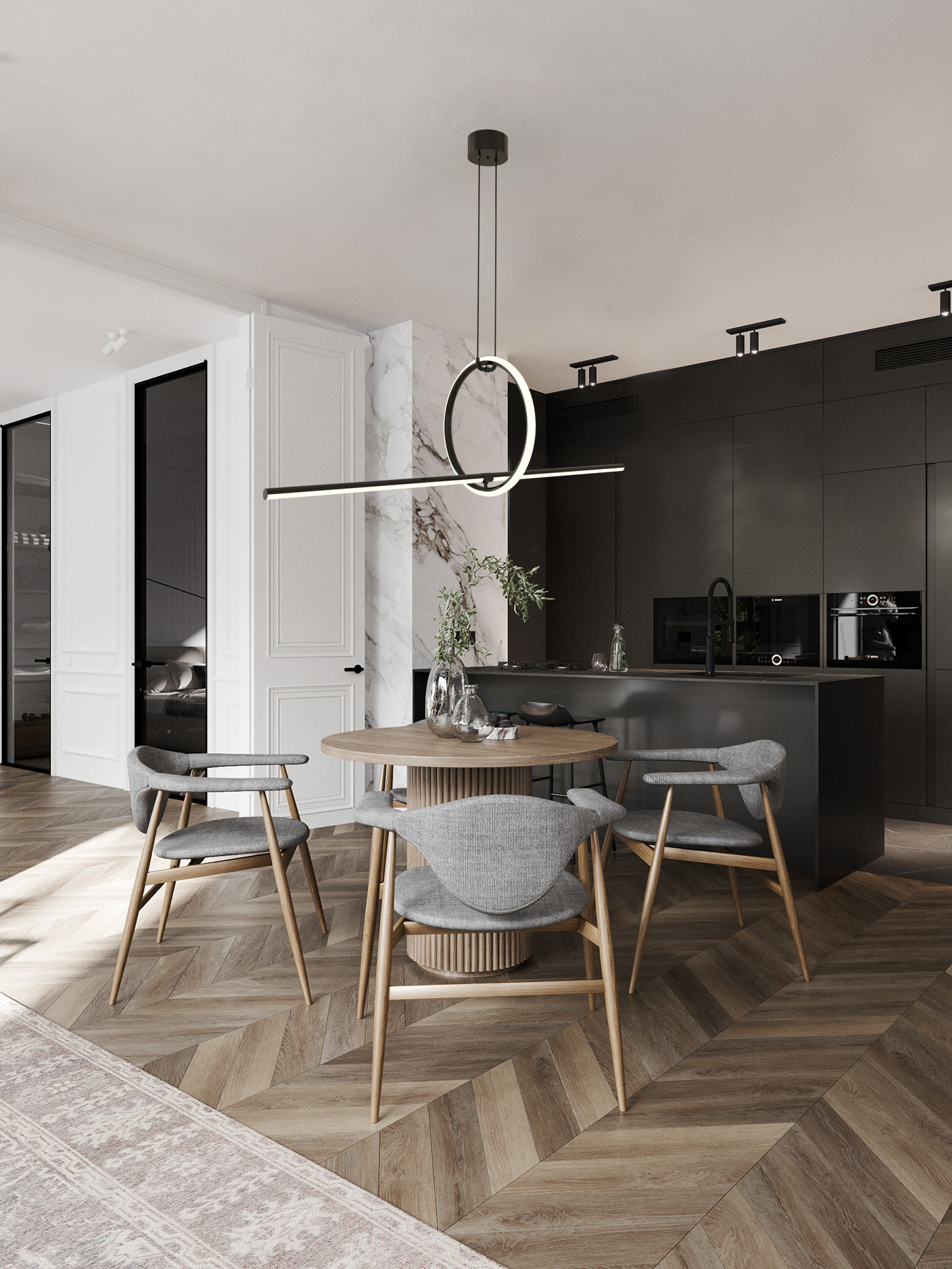 Люстра Milosh tendence 0757CL-25BK