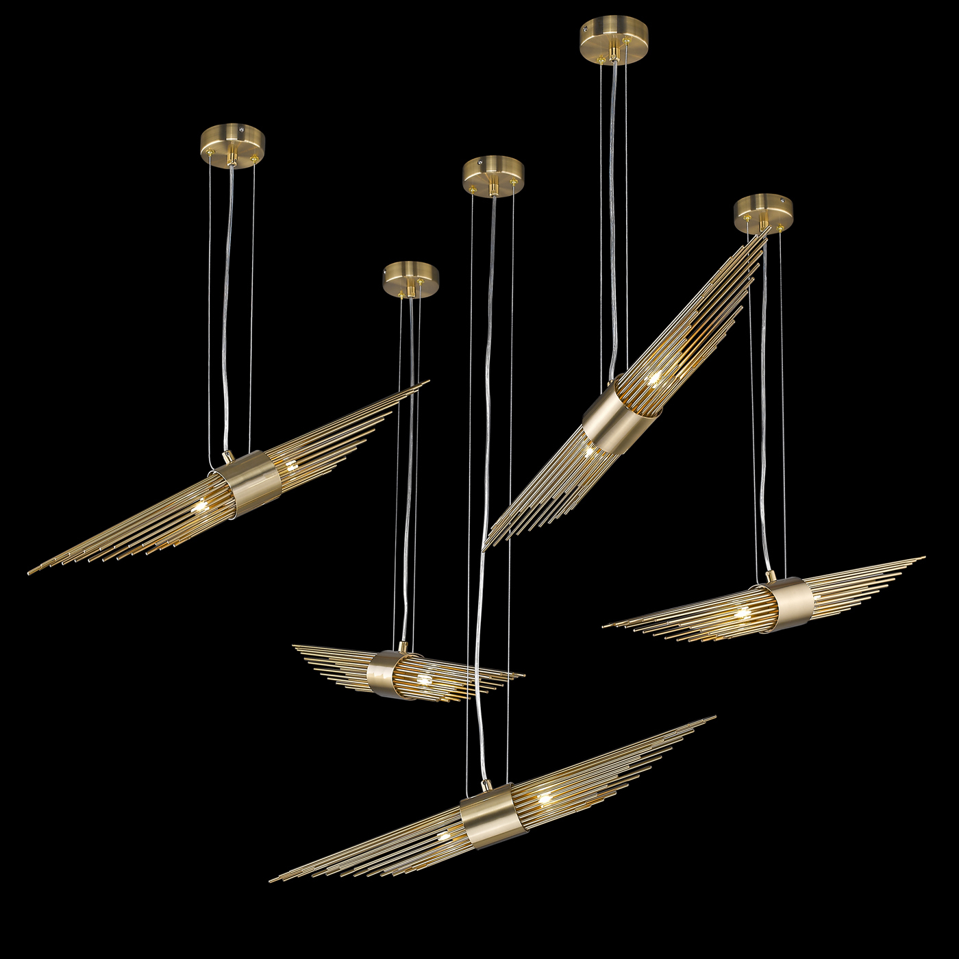 Подвесной светильник Delight Collection P68069-2 ant.brass