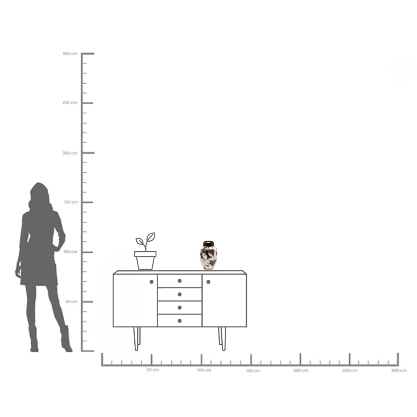 Кувшин декоративный La Spezia Ø30cm KARE 56895