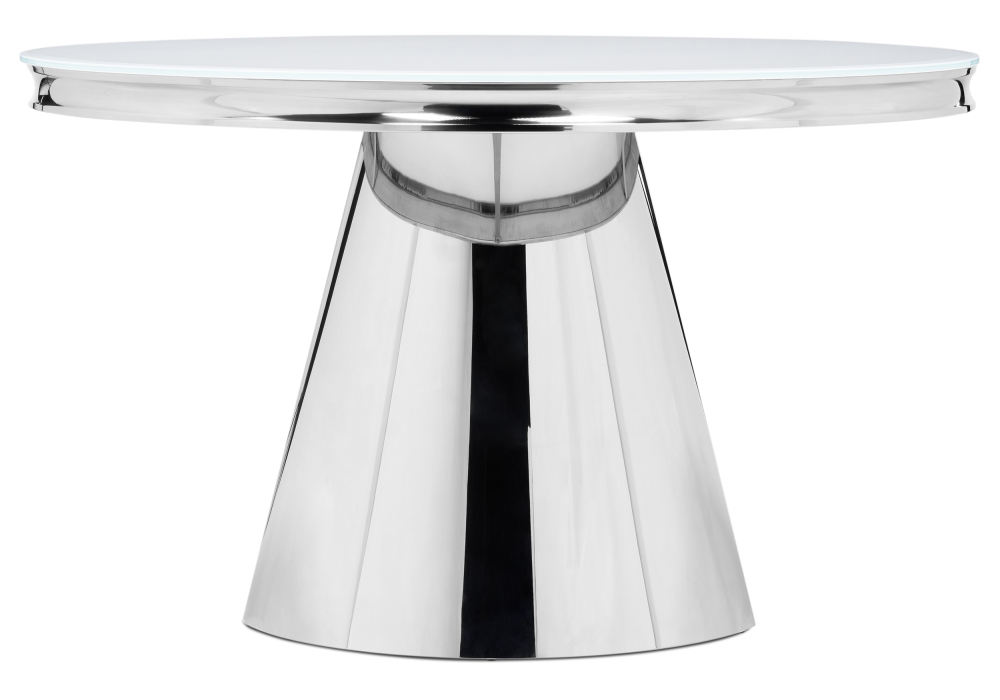 Стол стеклянный Woodville Bloss белый 15306