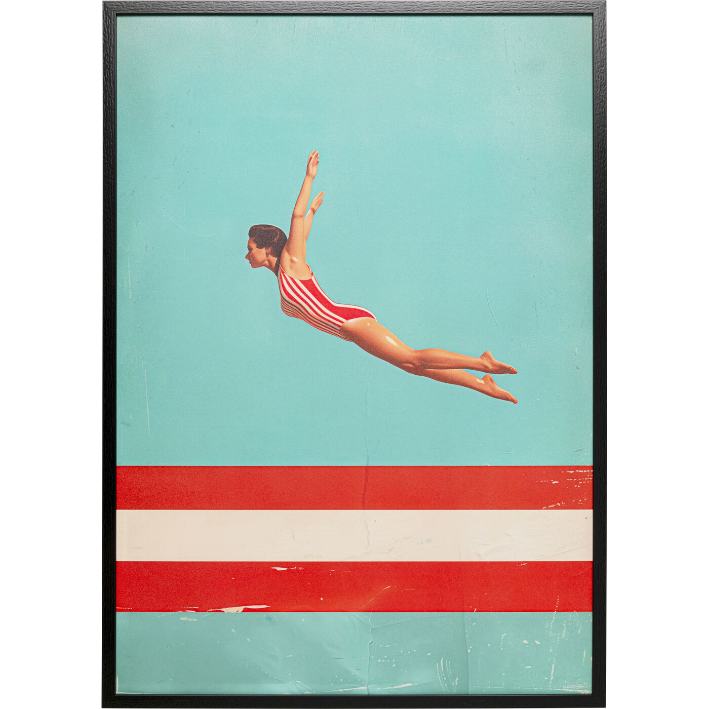 Картина в раме Jumping Girl Up 103x73cm KARE 57993