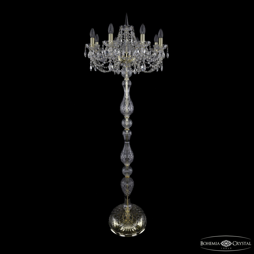 Торшер хрустальный 1406T1/8/195-160 G