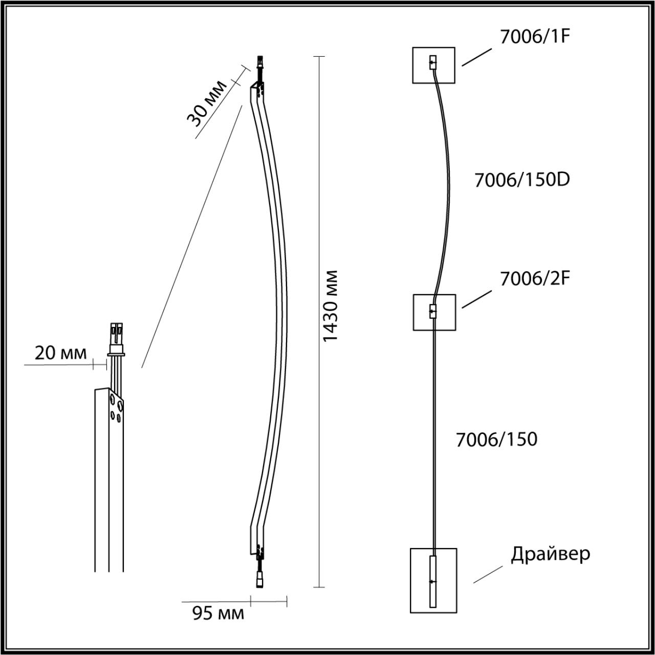 Настенный светильник Odeon Light 7006/150D