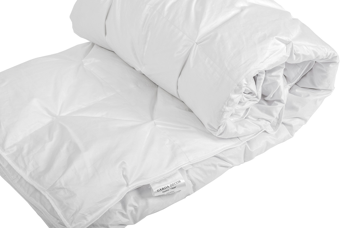 Одеяло "Лира" 140х205см 100% белый гусиный пух Garda Decor 104BP-ODSO15- BEL