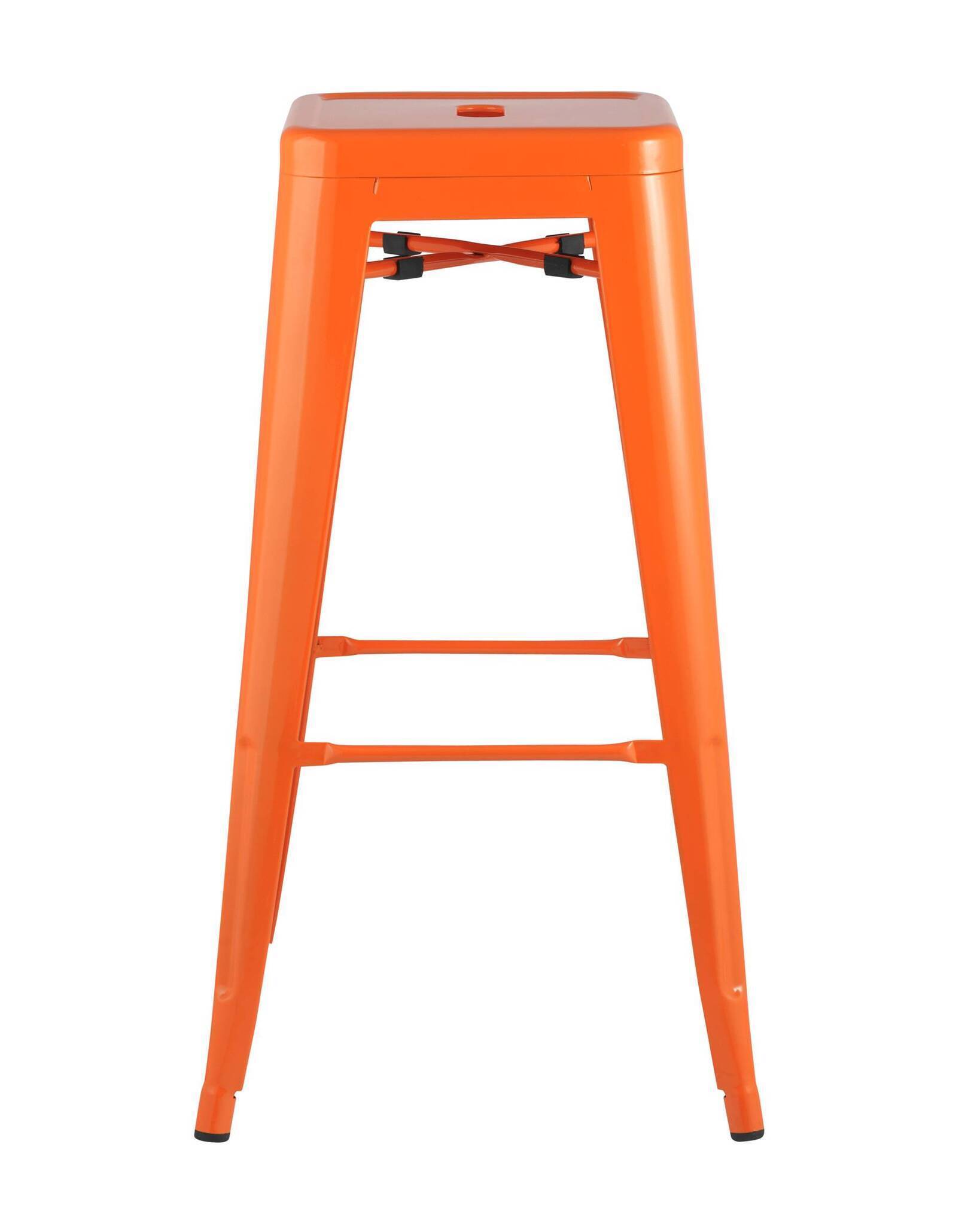Стул барный TOLIX оранжевый глянцевый Stool Group