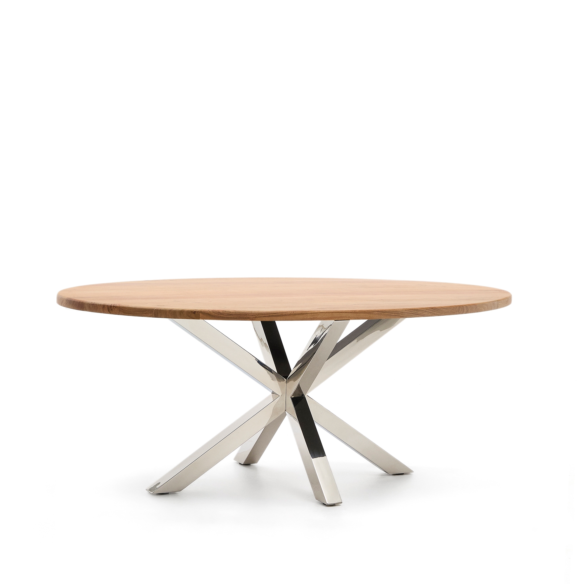 Овальный стол ARYA Argo из массива акации и нержавеющей стали 200x100 La Forma (ex Julia Grup)