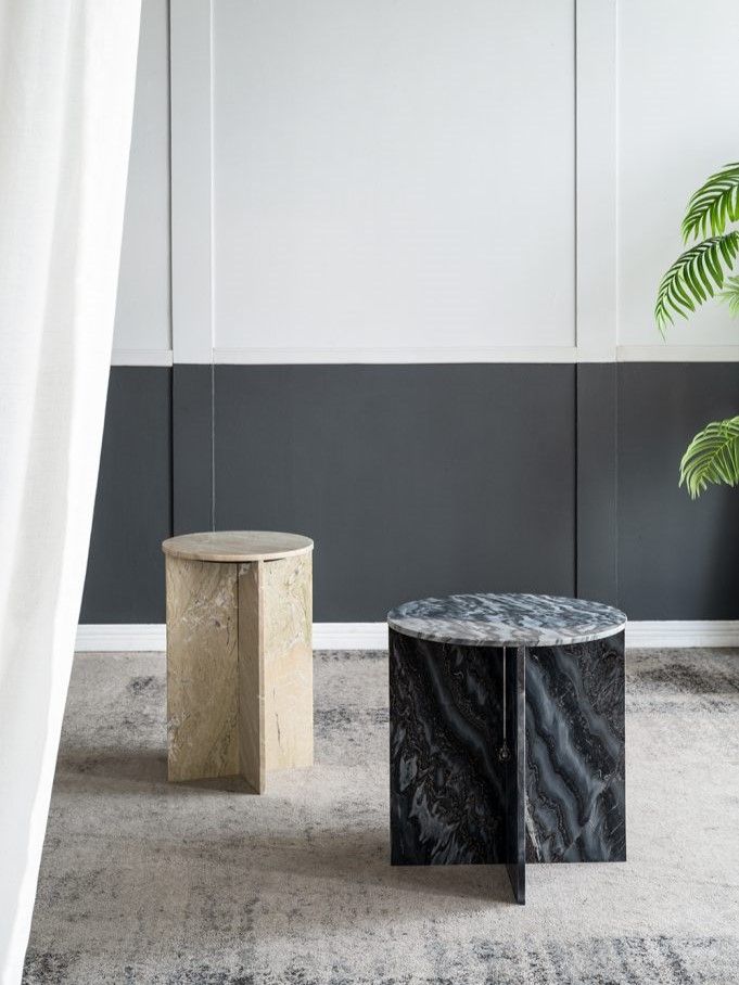 Столик интерьерный из белого мрамора Glasar 60930