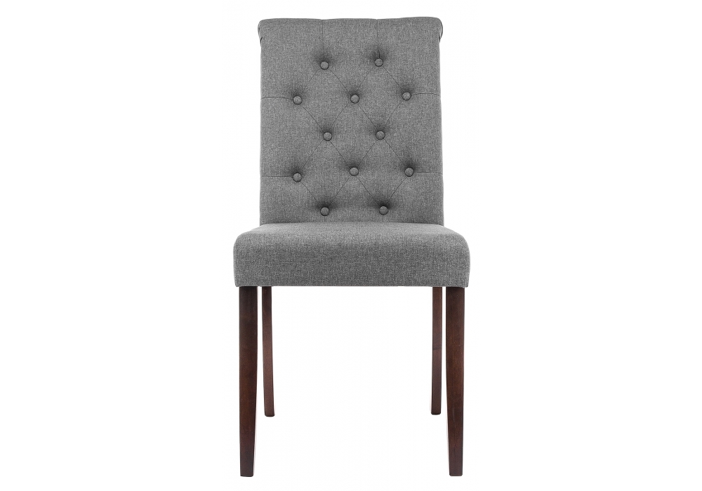 Стул деревянный Woodville Amelia dark walnut / fabric grey 11016