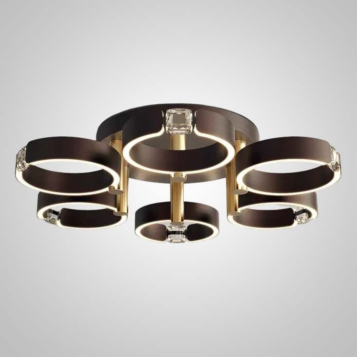 Потолочная люстра SELLIF D CH D80 Brown by ImperiumLoft