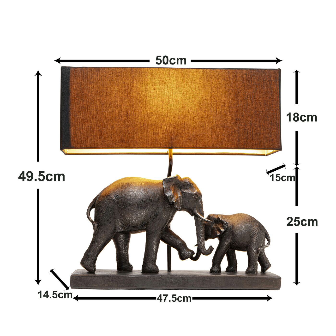 Светильник настольный Elephant Family 50cm KARE 57740