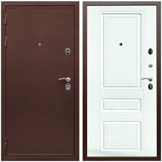 Дверь входная Graf Престиж 2 Антик медь / МДФ 16 мм ФЛ-243 Софт милк