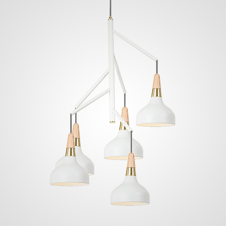 Люстра на штанге OPLAND CH D61 White by ImperiumLoft