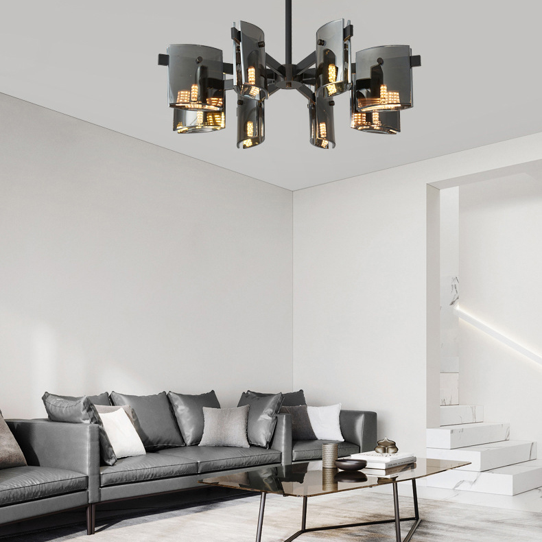 Потолочная люстра JANICE CH L8 Black by ImperiumLoft