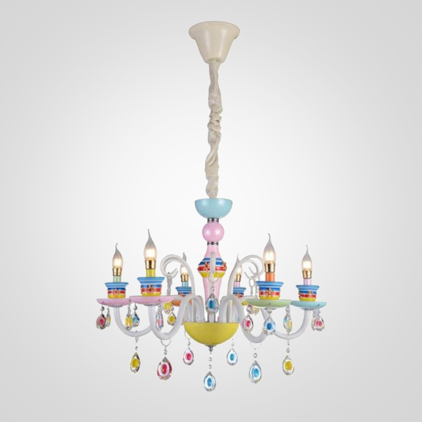 Разноцветная люстра TEATIME 6 by ImperiumLoft