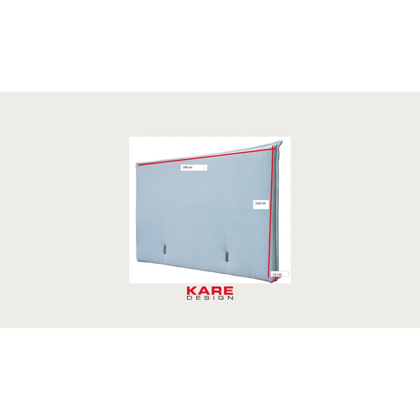 Изголовье кровати Benito Sky Sand 160cm KARE 70775