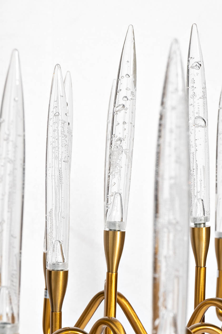 Люстра латунь/стекло прозрачное Garda Decor K2PG0330-80