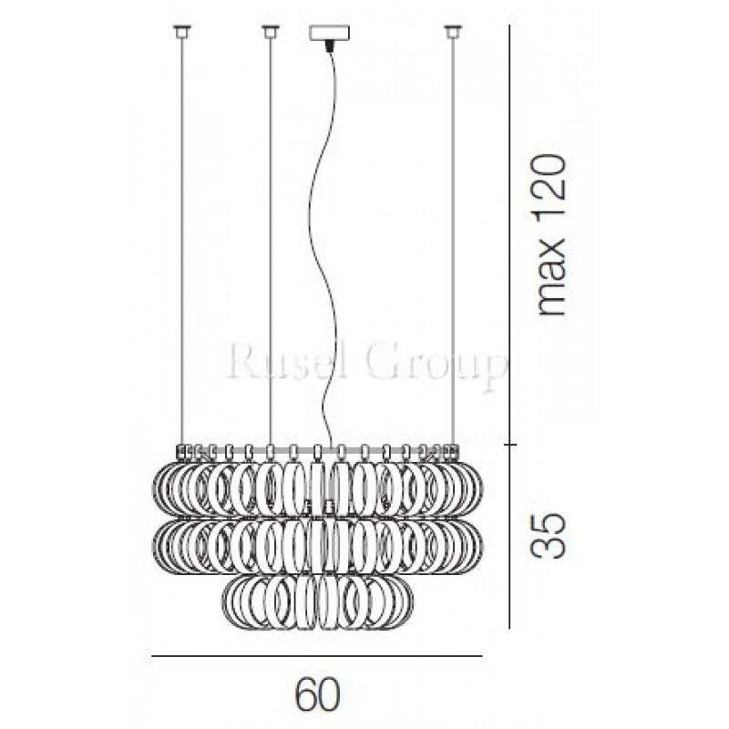 Подвесной светильник Vistosi ECOS SP 60A
