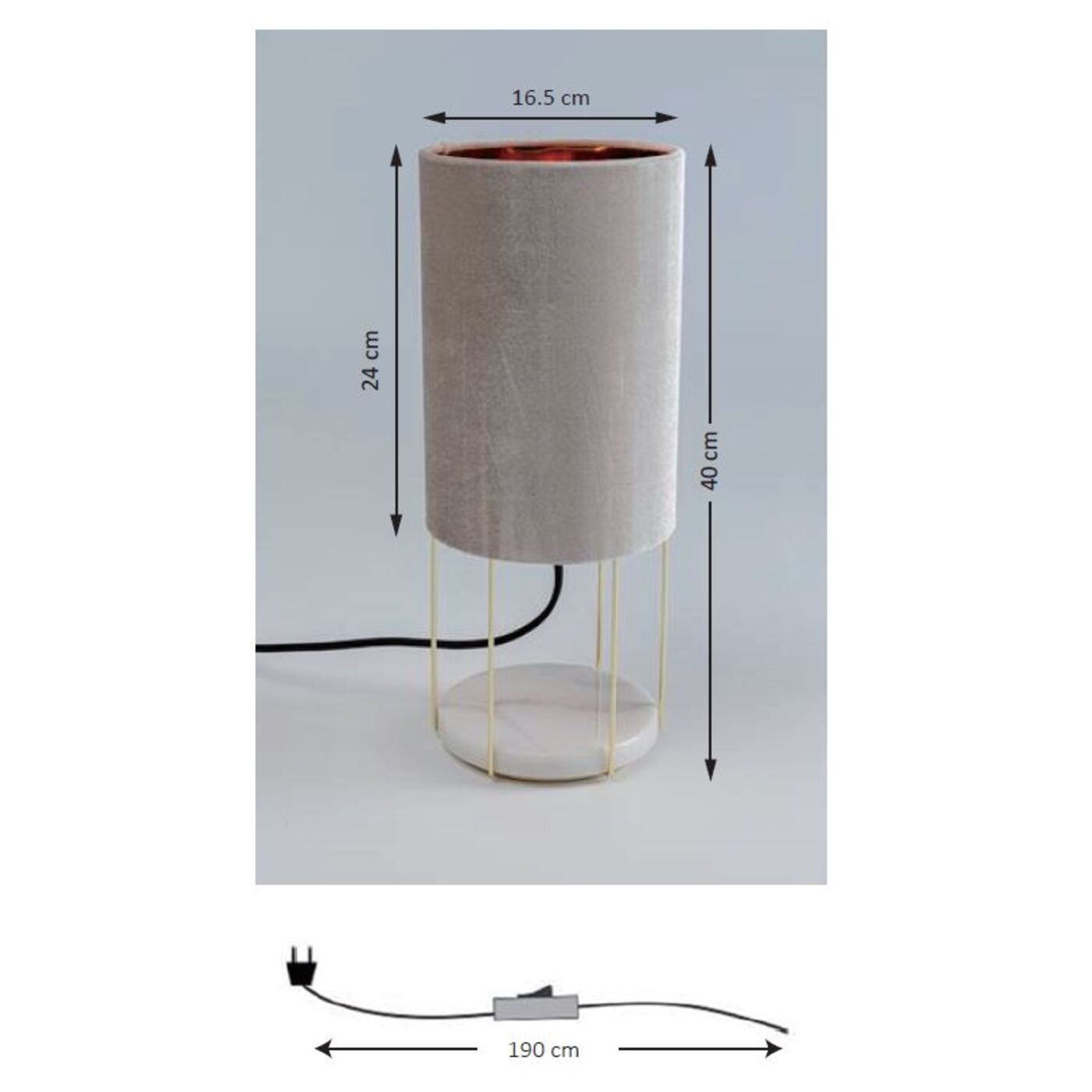 Светильник напольный Cafeteria Lounge Rose 40 см KARE 52478