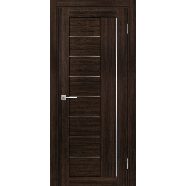 Межкомнатная дверь Graf PSL-17 бронза сатинат Сан-ремо шоколад (2000 х 600)