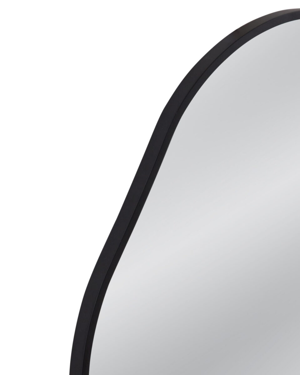 Черное настенное зеркало Нора Louvre Home DWM010824PND