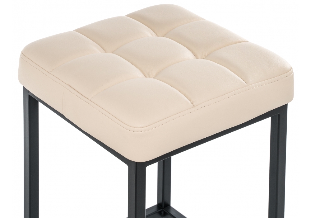 Барный стул Woodville Лофт кожзам d1 / черный матовый 385631