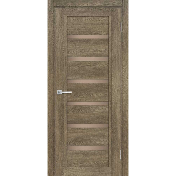 Межкомнатная дверь Graf ТЕХНО-807 бронза сатинат Бруно (1900 х 550)