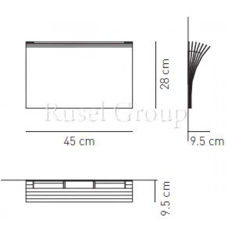 Настенный светильник Axo Light POLIA AP G