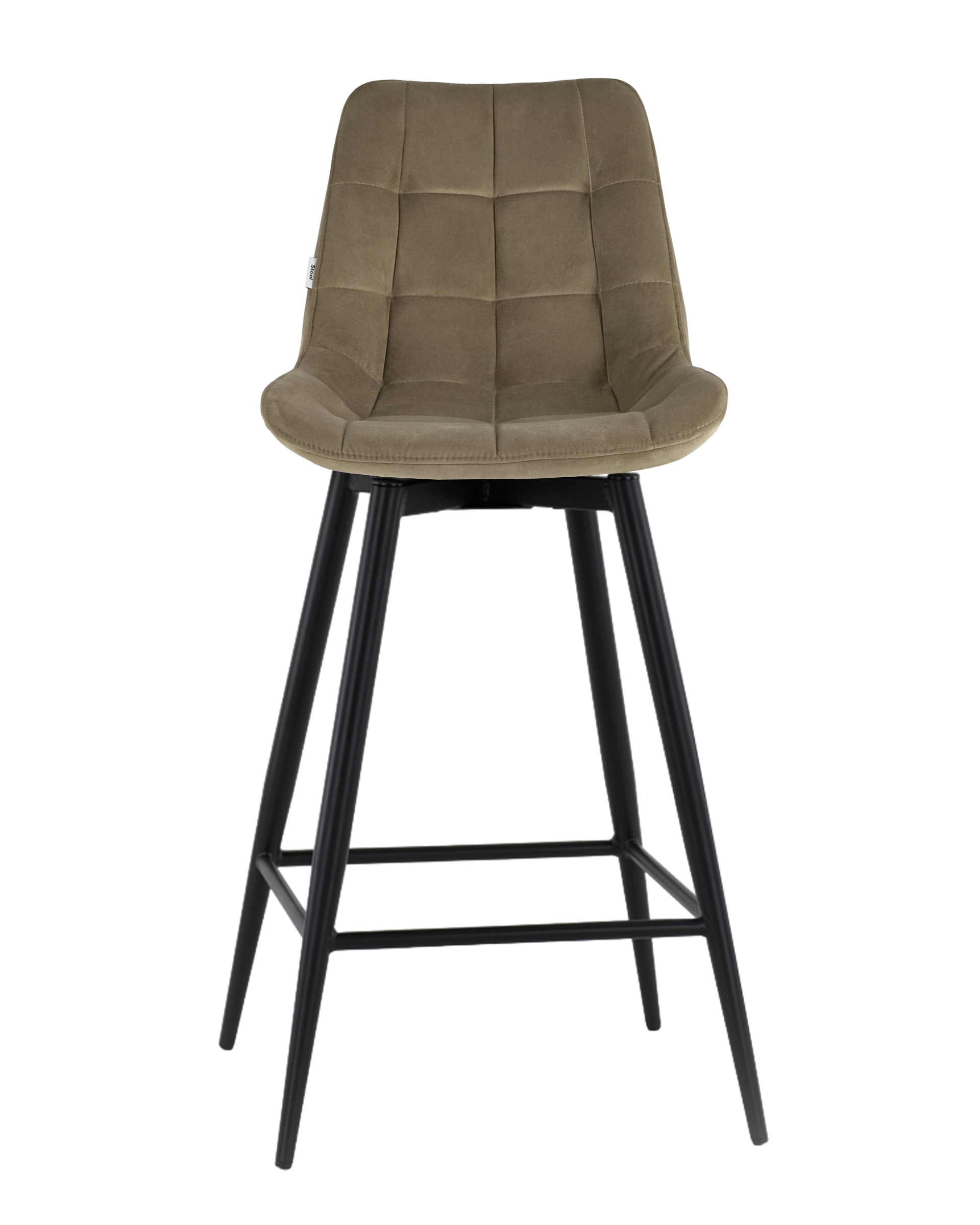Стул барный Флекс с поворотным механизмом велюр капучино Stool Group