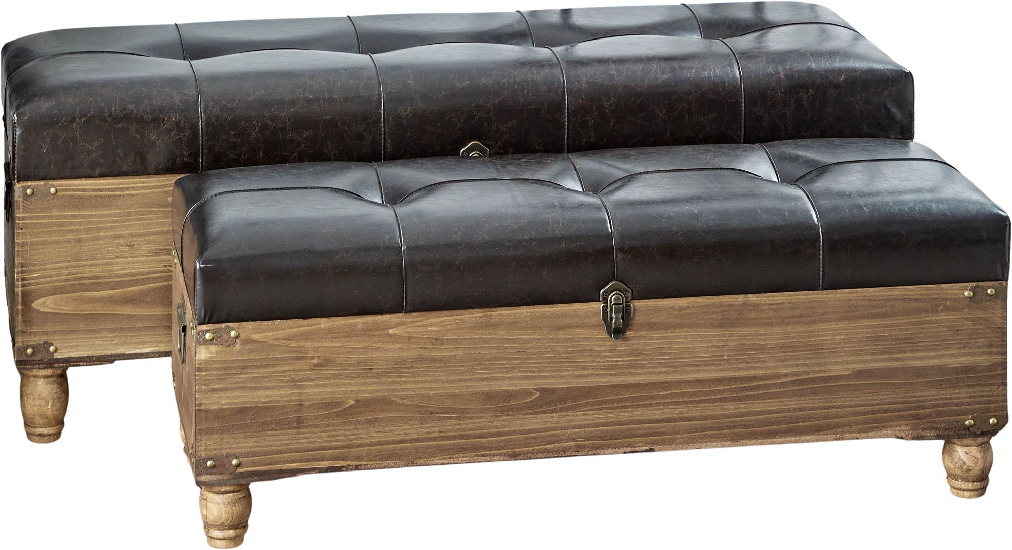 Банкетки-сундуки, набор Glasar 49-258/BM