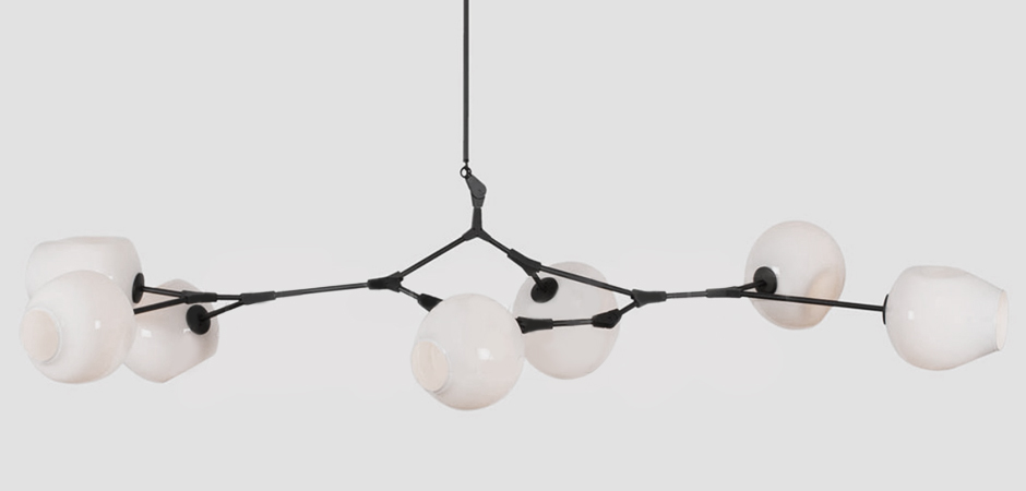 Люстра Сrumpled Bubble White Glass by ImperiumLoft