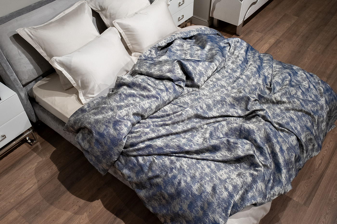 Покрывало HOUSTON 260х260см синее Garda Decor 121GD-12101