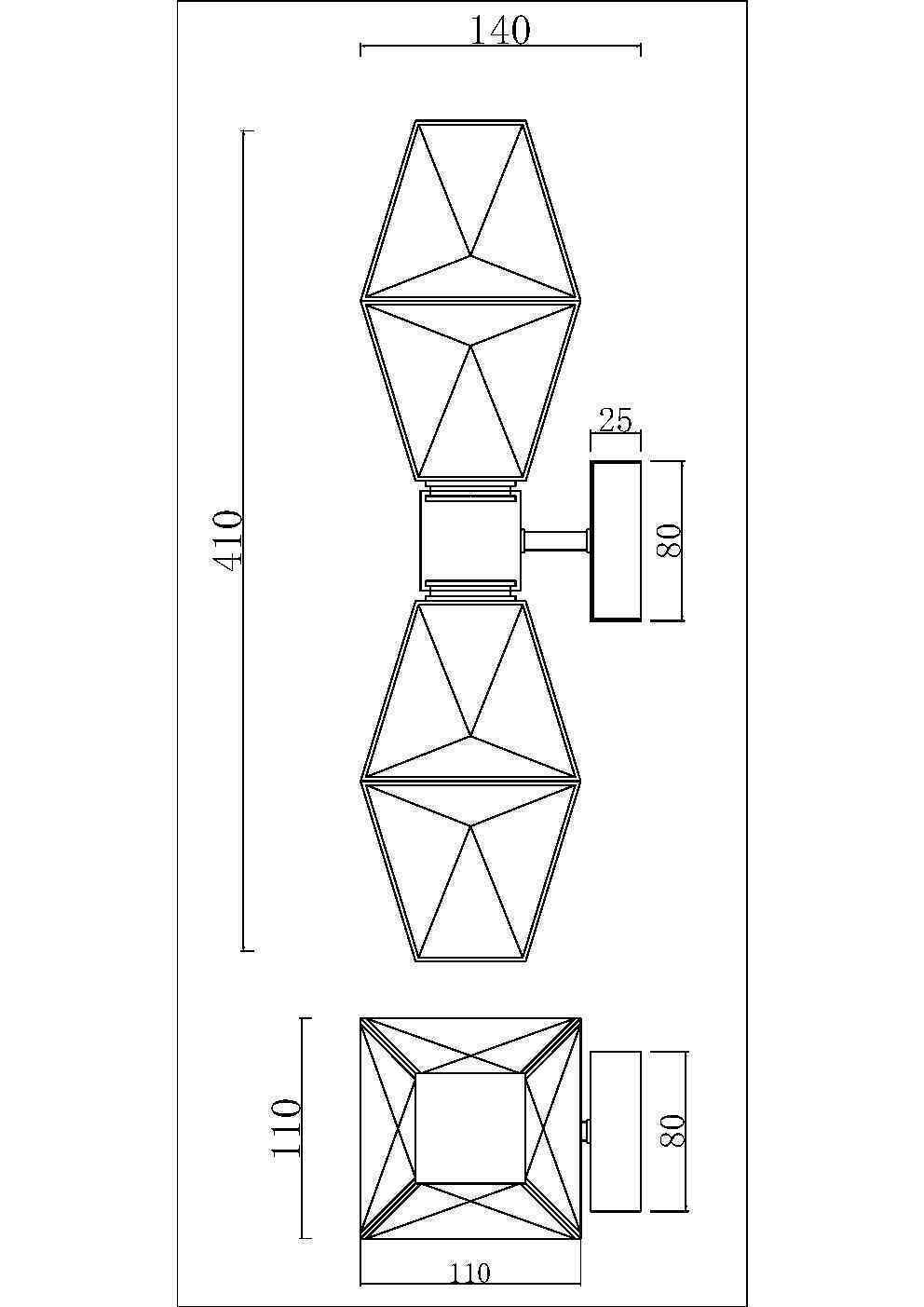 Настенный светильник Maytoni MOD325WL-02G