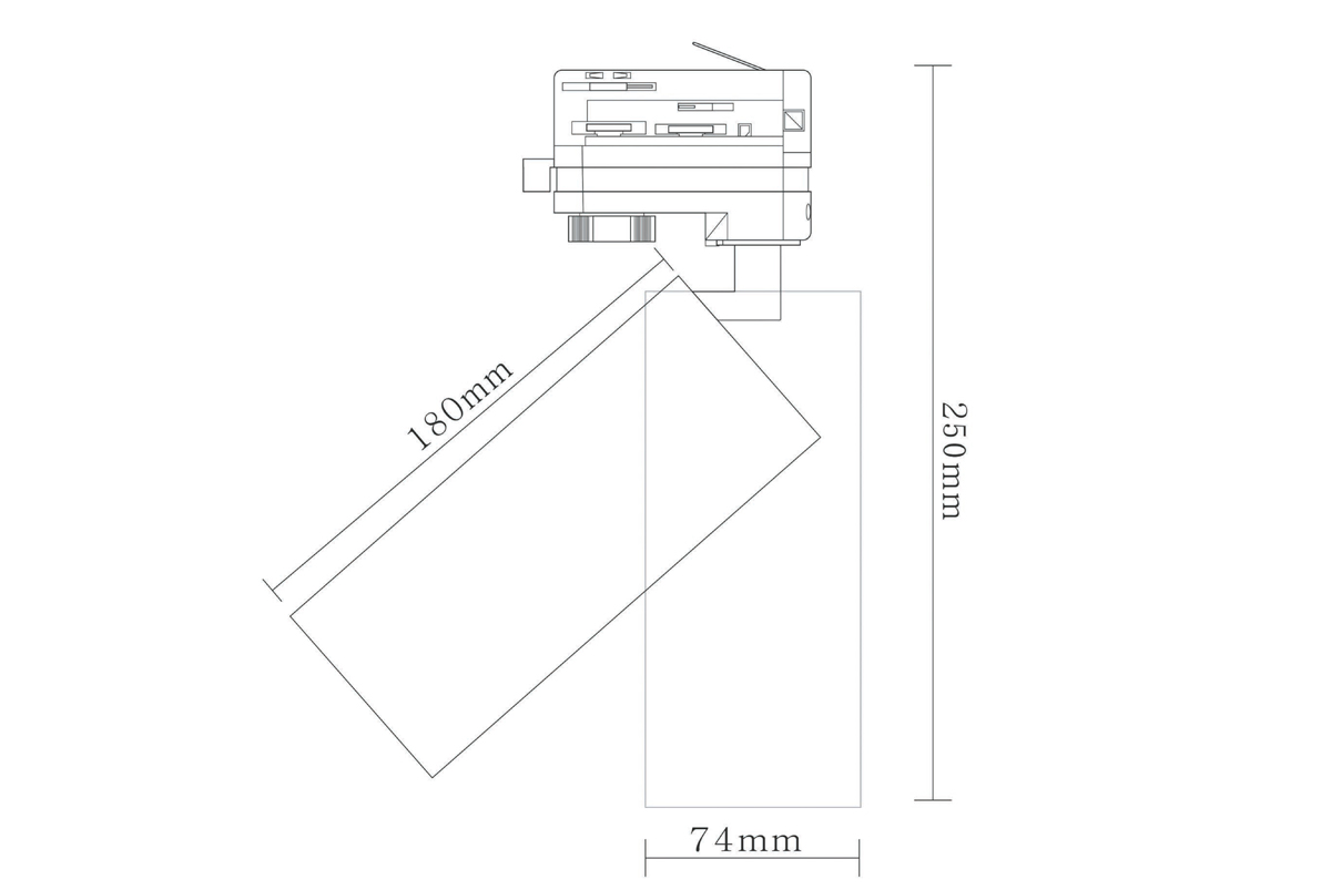 Светодиодный светильник для трехфазной шины Donolux DL18895R30W1W Track