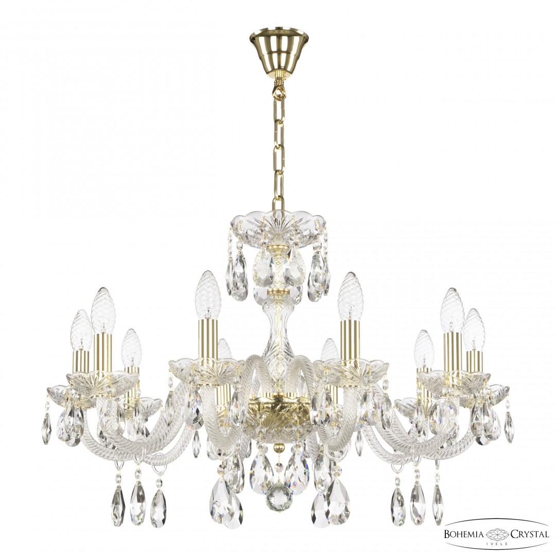 Люстра хрустальная 117/10/240 G Bohemia Ivele Crystal
