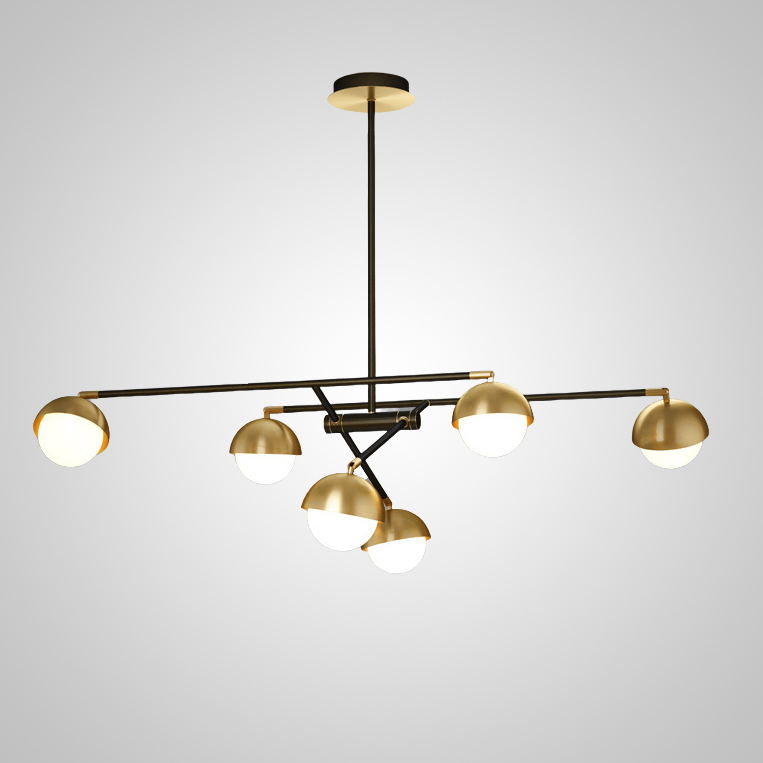 Потолочная люстра KENDALL L6 Black Gold by ImperiumLoft