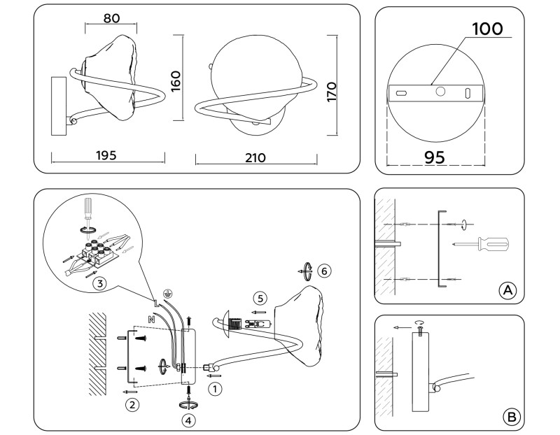 Бра Ambrella Light LH15005