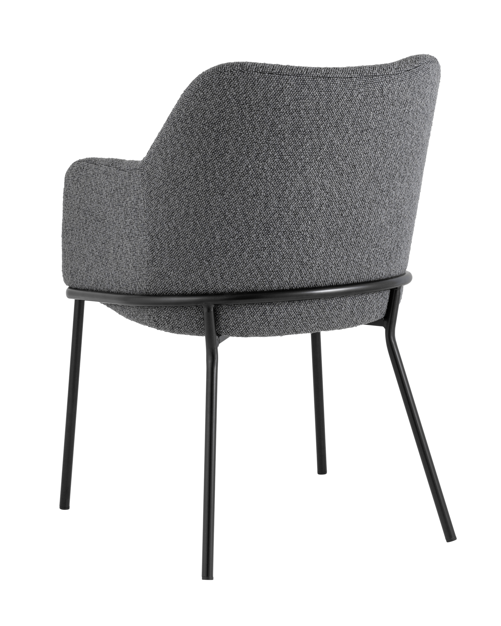 Стул Кози ткань букле тёмно-серый Stool Group