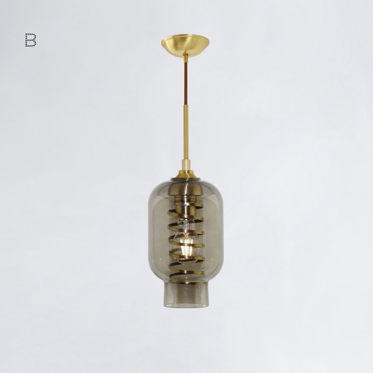 Подвесной светильник SCREW SMOKY by ImperiumLoft