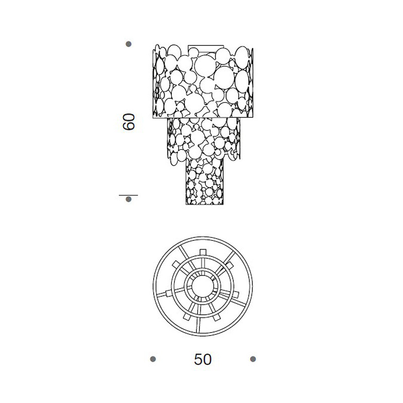 Потолочный светильник IDL 427/10PF gold