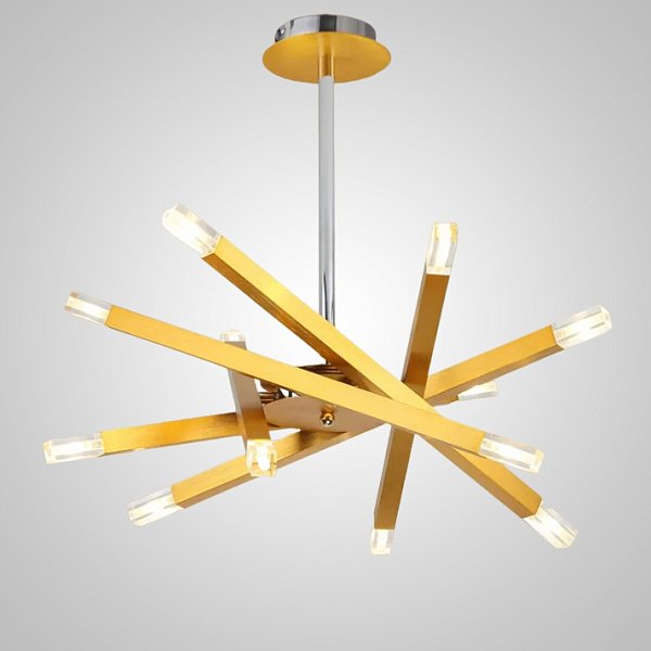 Люстра на штанге SNAP D62 Gold by ImperiumLoft