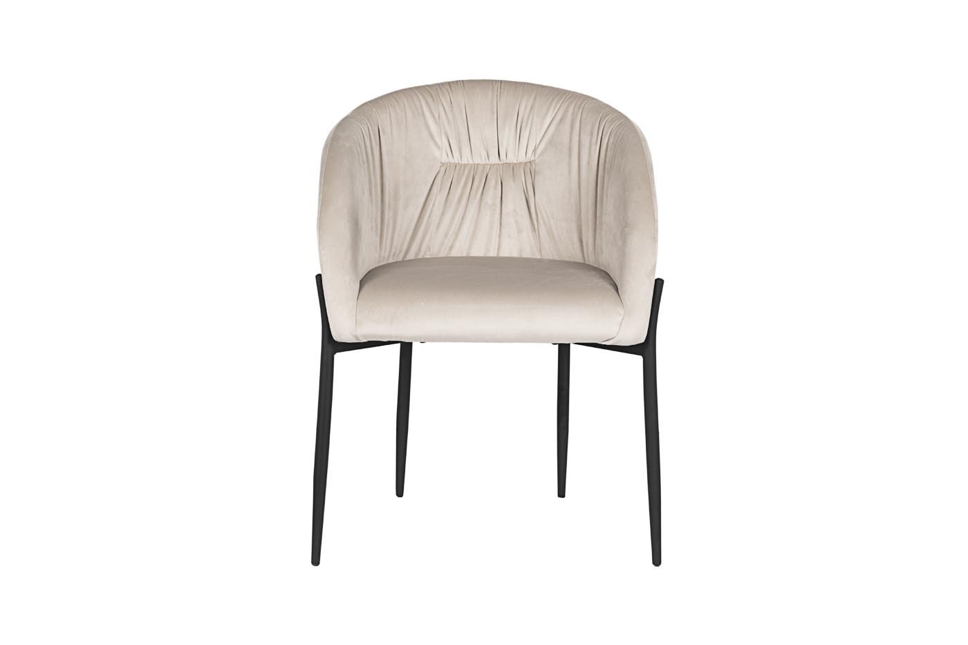 Стул велюровый светло-бежевый Garda Decor GY-DC8173BL-CR