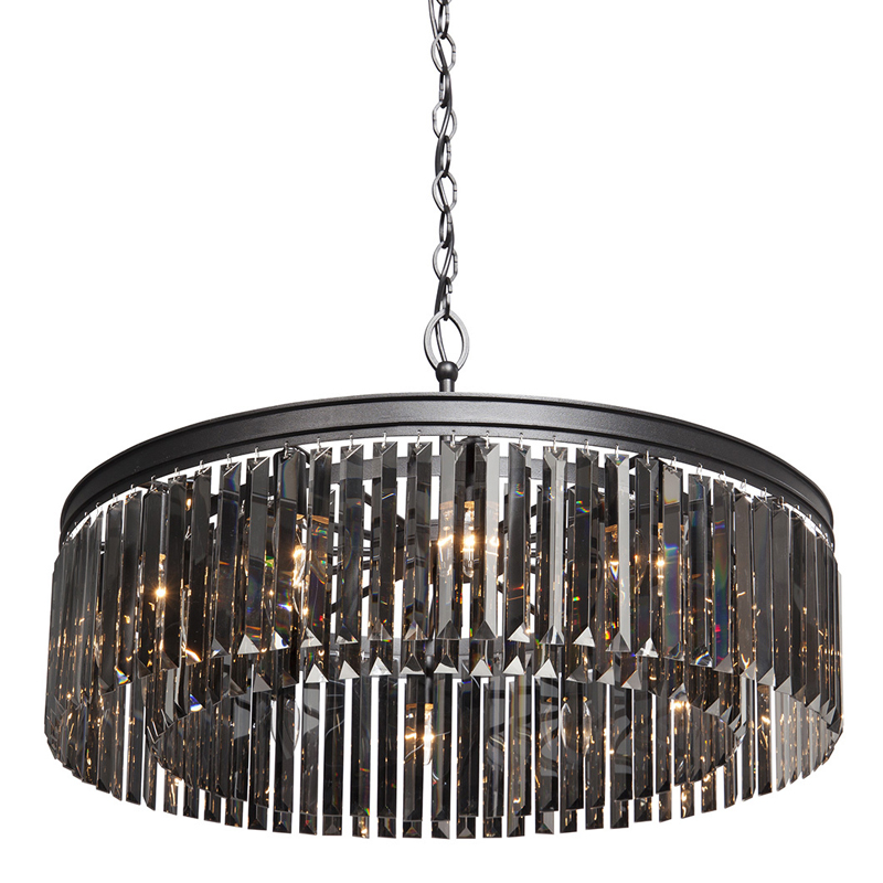 Люстра RH Rhys Smok Glass Prism Round Chandelier 80 by ImperiumLoft