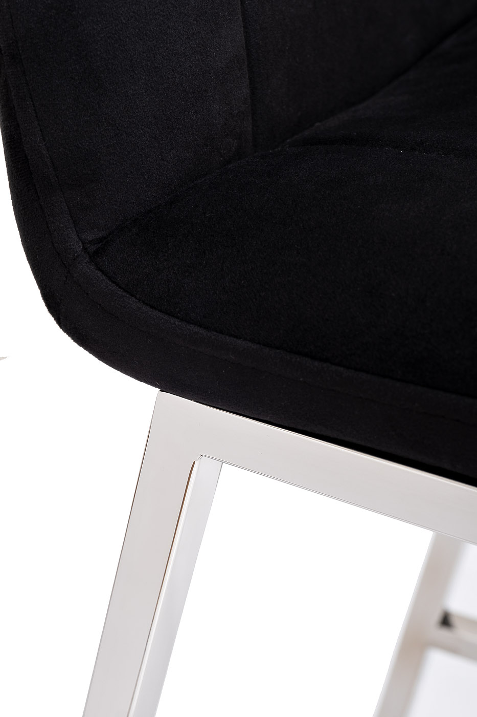 Стул барный велюровый черный Garda Decor 30C-DX-2091 BLK