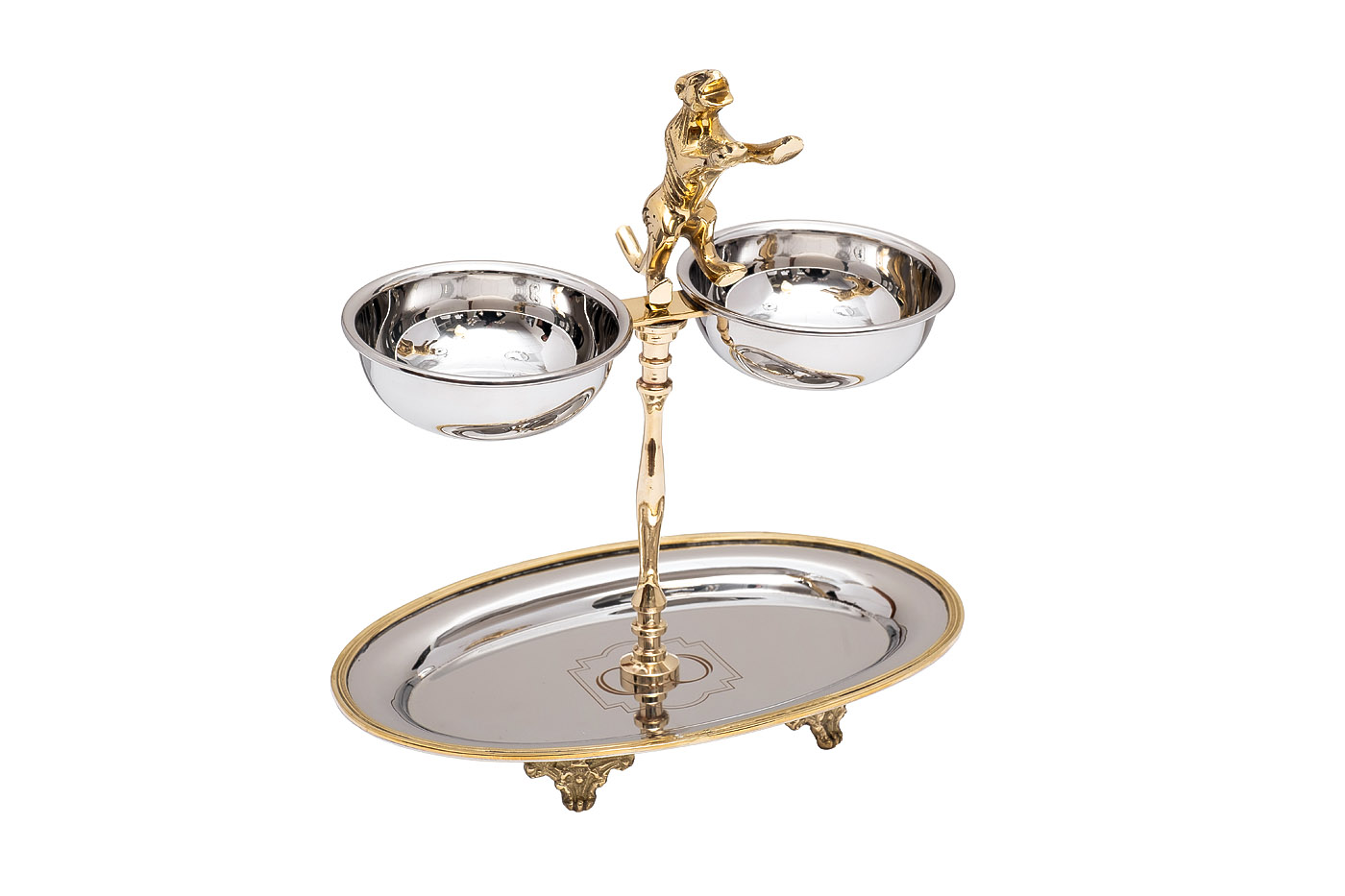 Подставка Леопард для закусок двухуровневая Garda Decor 95IM-16534