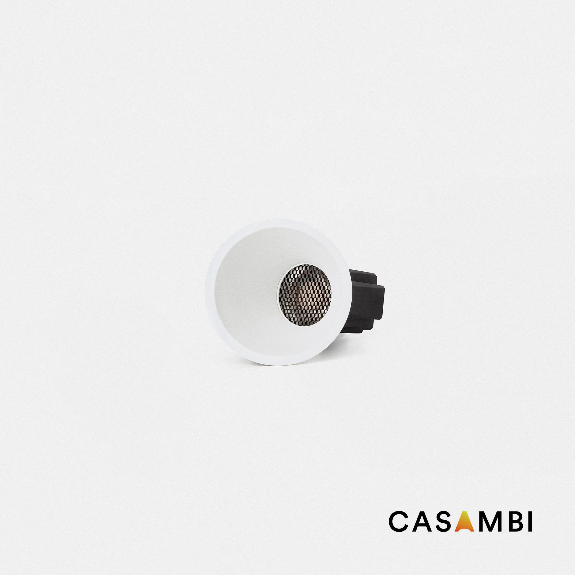 Белый встраиваемый даунлайт Tulipa асимметричный 10W 24° 3000K CRI90 Casambi Faro