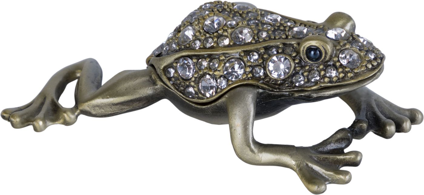 Шкатулка для драгоценностей со стразами Лягушка Glasar 39-088